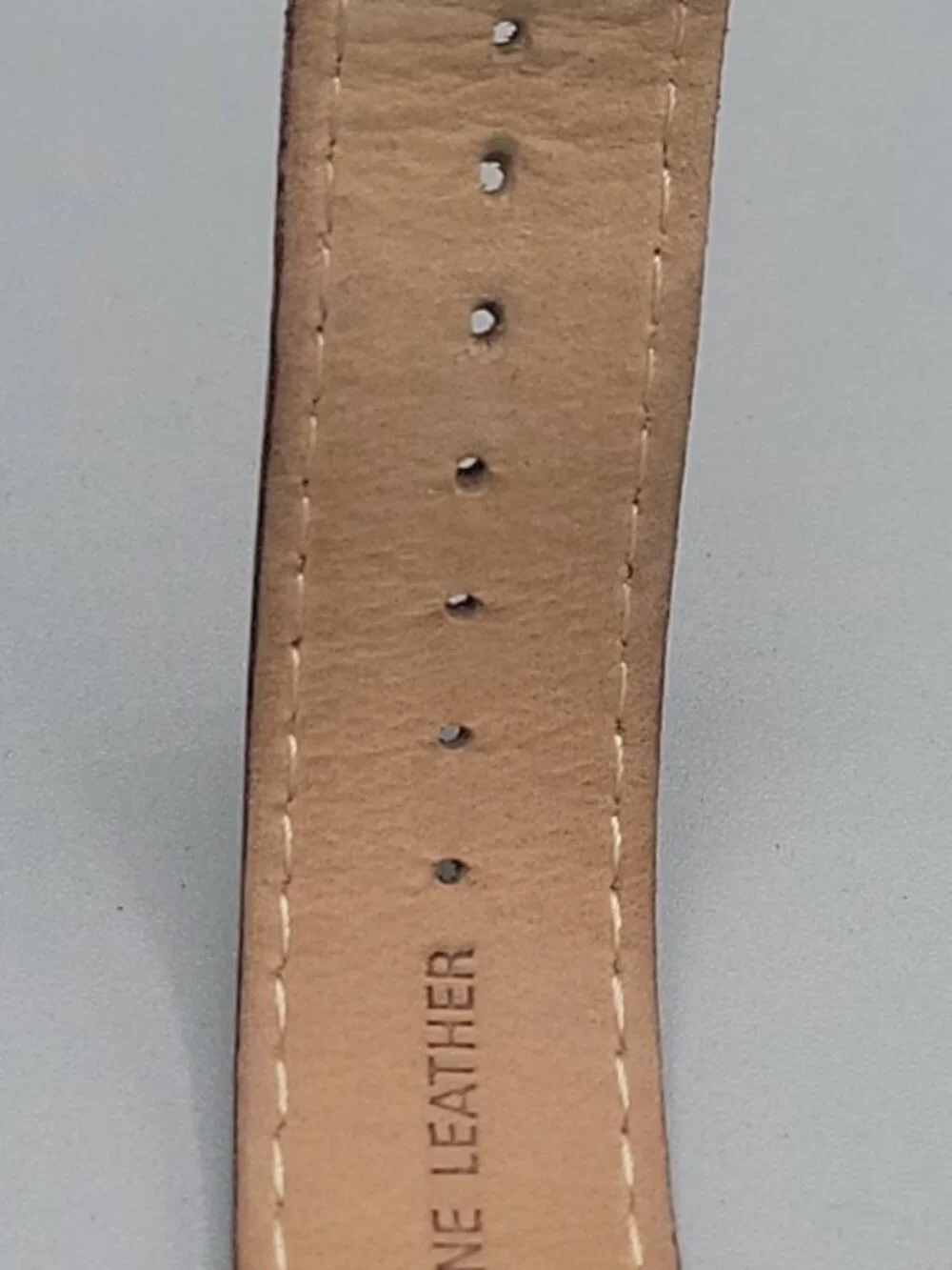 Kenneth Cole Reaction Mens Brown Watch KC1327 Croco Leather Band Date Display